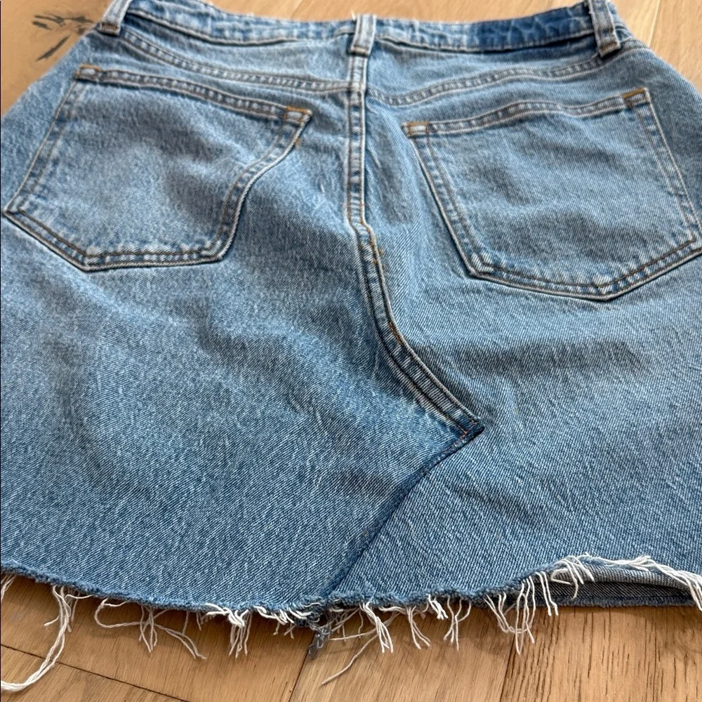 Abercrombie & Fitch Light Blue Denim Mini Skirt - Picture 5 of 5